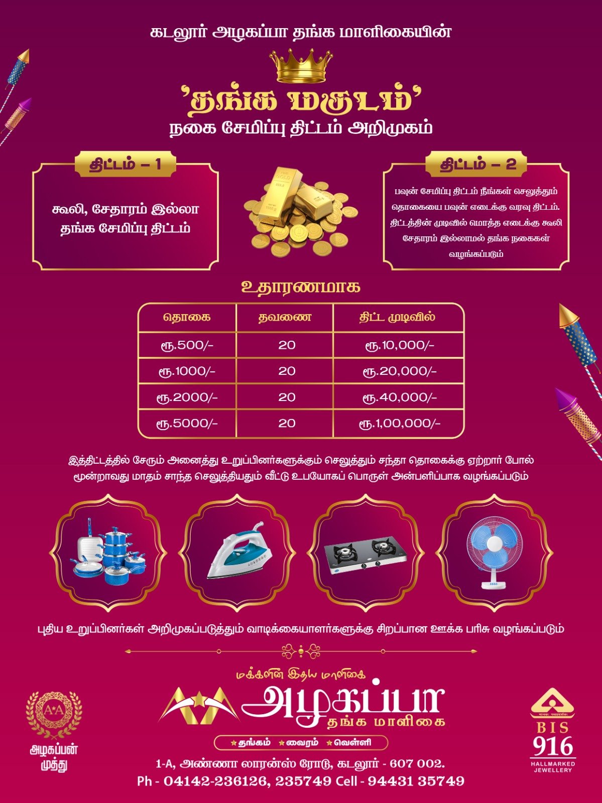 Gold Savings Scheme Details